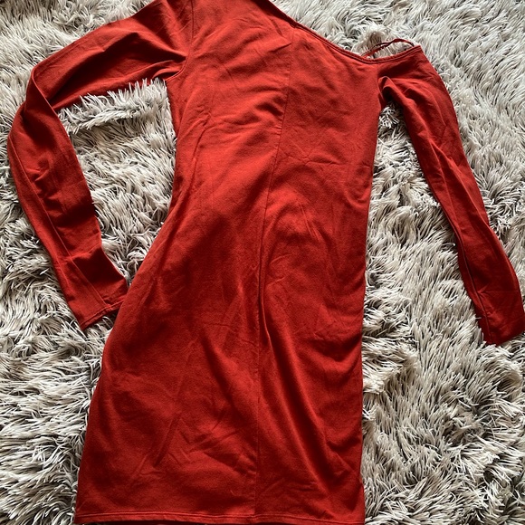 Frankie Free People Copper Ruched Mini Dress - Picture 2 of 2